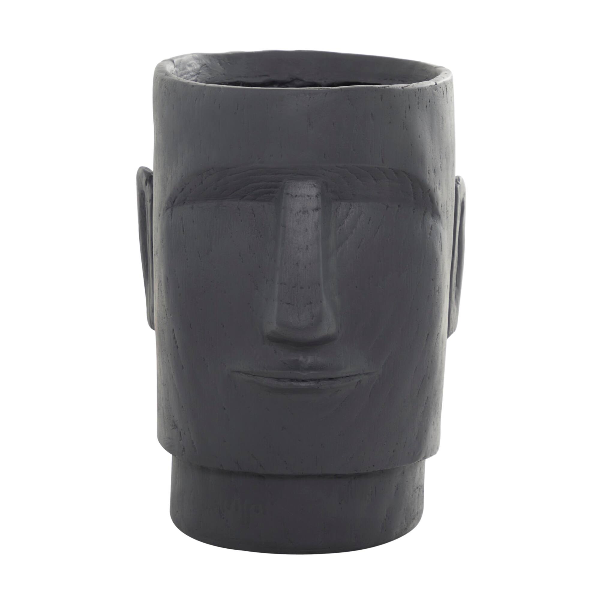 Grey Contemporary Planter, 13" x 14" x 18"